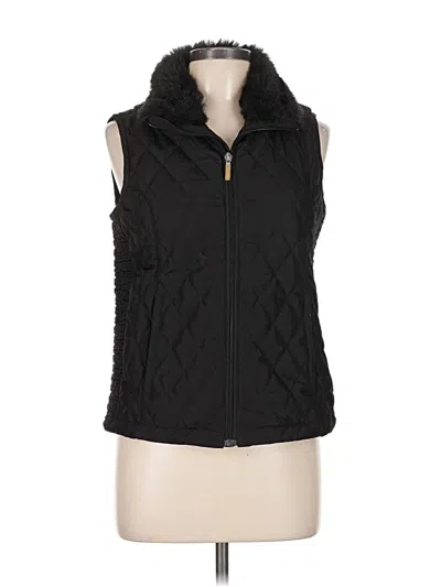 Pre-owned Straight Down Vest In Black