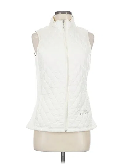 Pre-owned Straight Down Vest In White