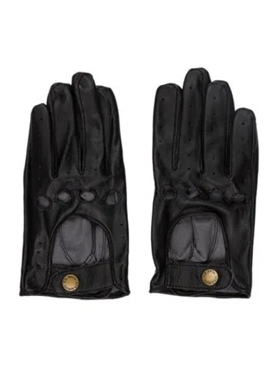 Pre-owned Straight To Hell Leather Gloves In Black