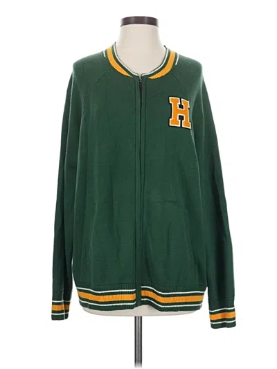 Pre-owned Stranger Things Cardigan Sweater In Green
