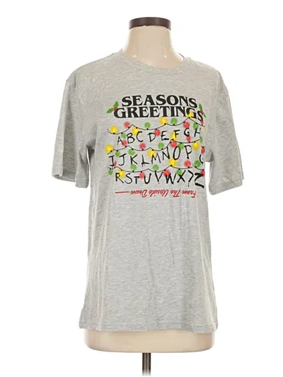 Pre-owned Stranger Things Short Sleeve T-shirt In Gray