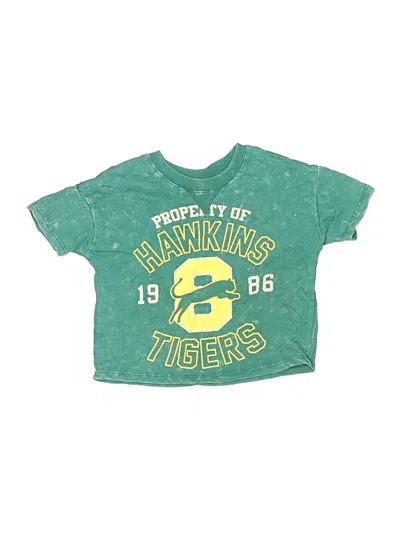 Pre-owned Stranger Things Kids' Short Sleeve T-shirt In Green