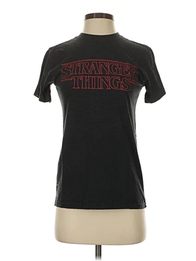 Pre-owned Stranger Things Short Sleeve Turtleneck In Black