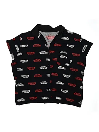 Pre-owned Stranger Things Kids' Sleeveless T-shirt In Black