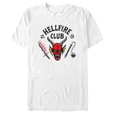 Stranger Things Welcome To The Hellfire Club Graphic T-shirt In White