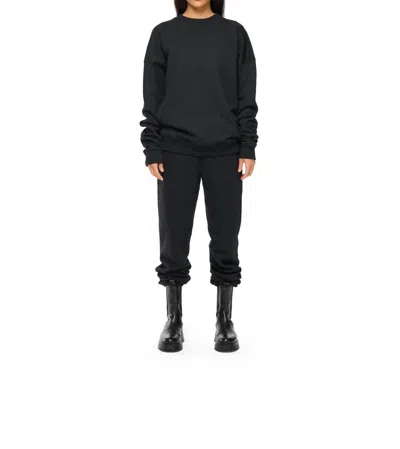 Strata Tour Crewneck Pullover In Black