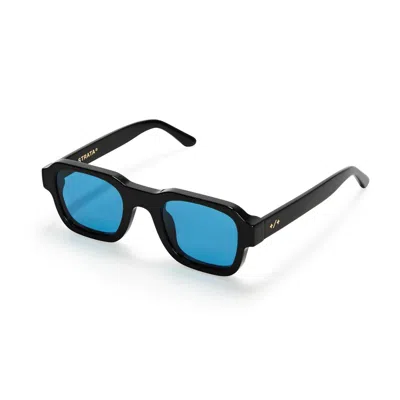 Strata Unisex Reverb Sunglasses In Black Sky In Multi