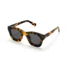 Strata Unisex Roadcase Sunglasses In Leopard Tortoise Smoke In Multi