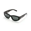 Strata Unisex Tempo Sunglasses In Black Gaze In Black