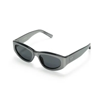 Strata Unisex Tempo Sunglasses In Static In Gray