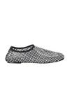 Strategia Silver Colored Ballet Flats With All-over Rhinestone Embellishments In Fabric Woman In Nero