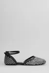 Strategia Ballet Flats In Black Leather In Black