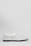 Strategia Ballet Flats In White Leather In White