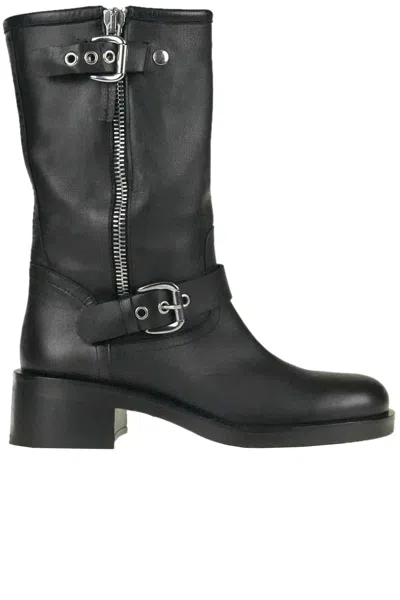 Strategia Biker Boots In Black