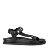 STRATEGIA STRATEGIA BLACK FLAT SANDAL