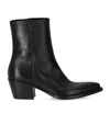 STRATEGIA STRATEGIA BLACK HEELED ANKLE BOOT