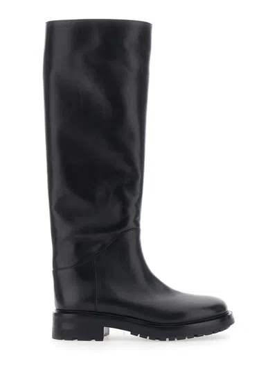 Strategia Black Leather Marengo Boots
