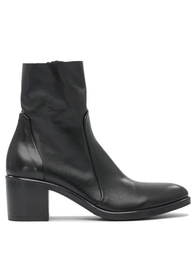 STRATEGIA STRATEGIA BLACK RUBBER ANKLE BOOTS