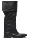Strategia Brown Rubber Boots In Black