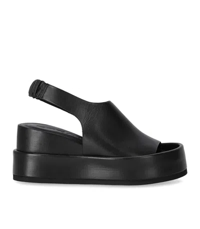 Strategia Black Wedge Sandal