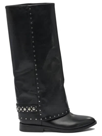 Strategia Black Rubber Boots
