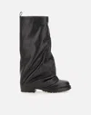 Strategia Black Gaiter Boot In Black