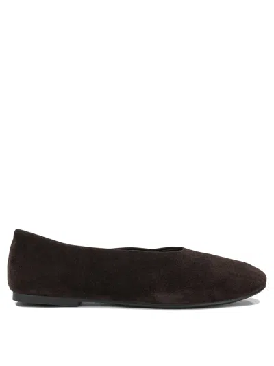 Strategia Brown Suede Leather Ballerinas