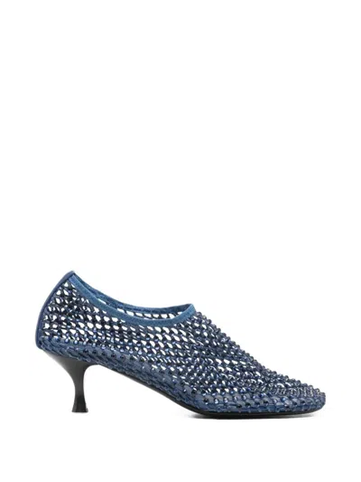 Strategia "connie" Ballet Shoes T.5 With Swarovsky In Blue