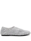 Strategia Ballet Flats In White Leather
