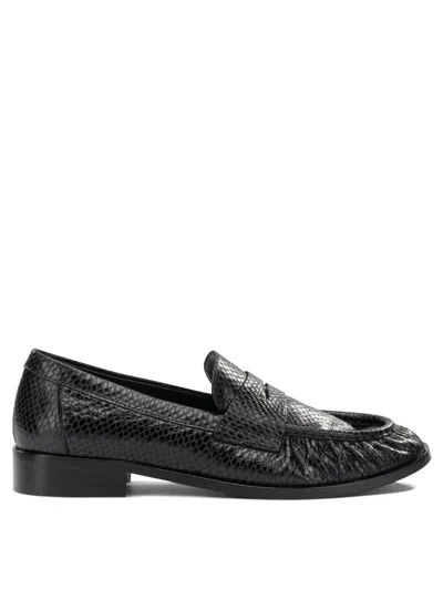 Strategia Leather Black Loafers