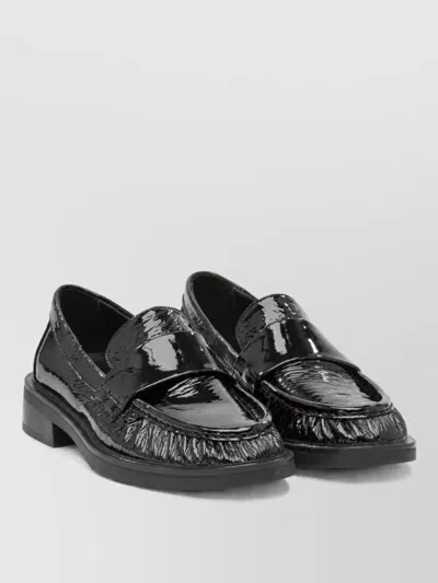 Strategia Leather Derby Shoes In Black