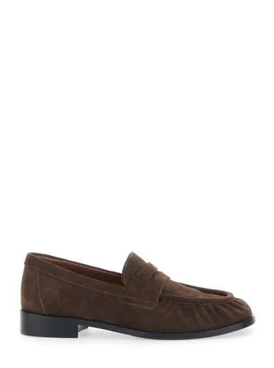 Strategia Leather Loafer In Brown