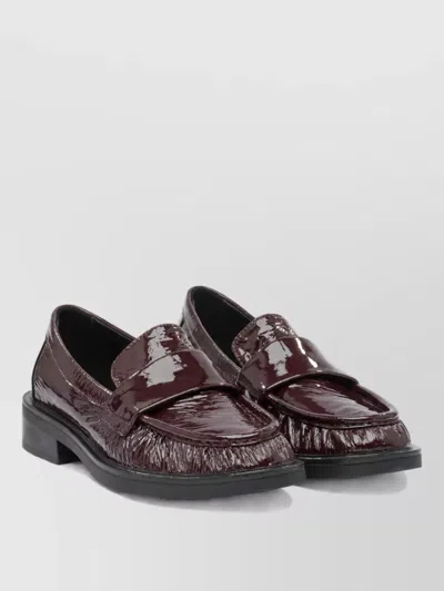 Strategia Leather Loafers In Burgundy