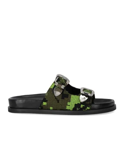 Strategia Military Jacquard Slide In Black