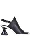 Strategia Nappa Leather Sandals In Black