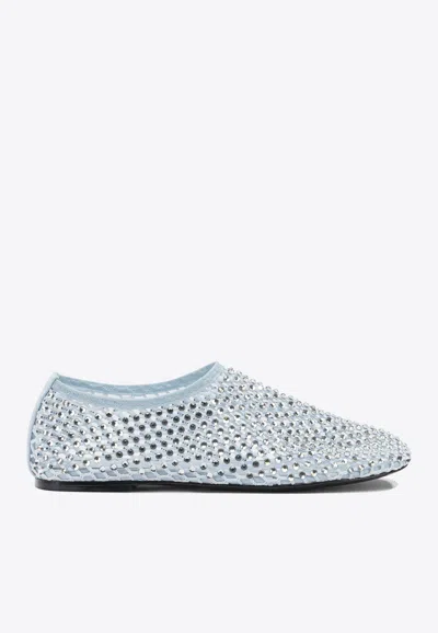Strategia Perforated Ballet Flats In Blue