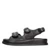 Strategia Woman Sandals Black Size 8 Leather In Black