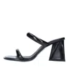 Strategia Woman Sandals Black Size 7 Soft Leather