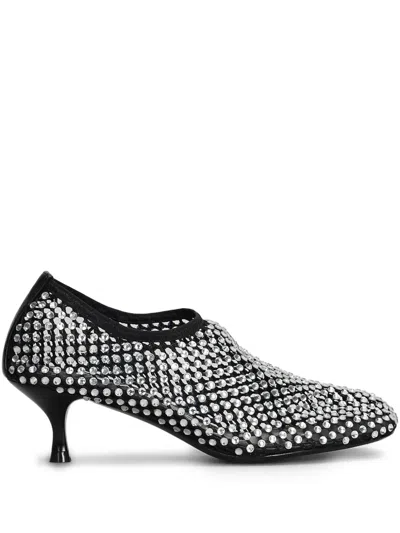Strategia Shoes 50mm Crystal-embellished Pumps In Black