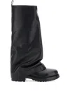 Strategia Shoes Kayla Pull-on Round-toe Boots In Black