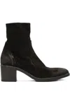 Strategia Shoes Zip-detail Block-heel Boots In Black