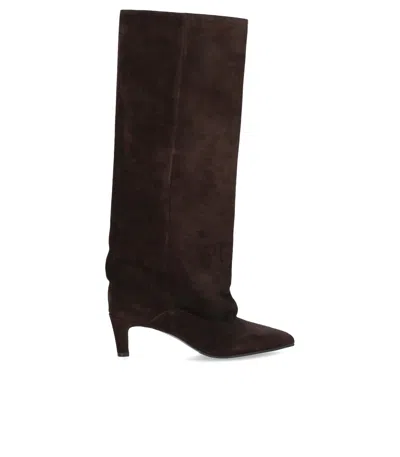 Strategia Stivale Velour Ebano  In Brown