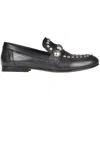 Strategia Studded Mocassins In Black
