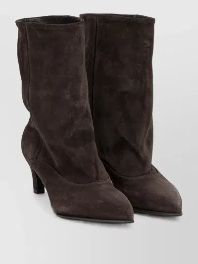 Strategia Suede Ankle Boots In Brown