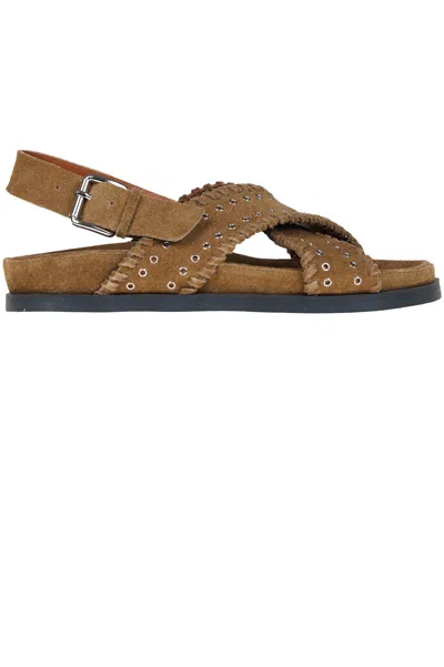 Strategia Suede Sandals In Blue