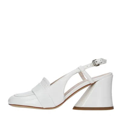 Strategia With Heel White In Bianco Chiari E Naturali