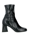Strategia Woman Ankle Boots Black Size 6 Textile Fibers In Black