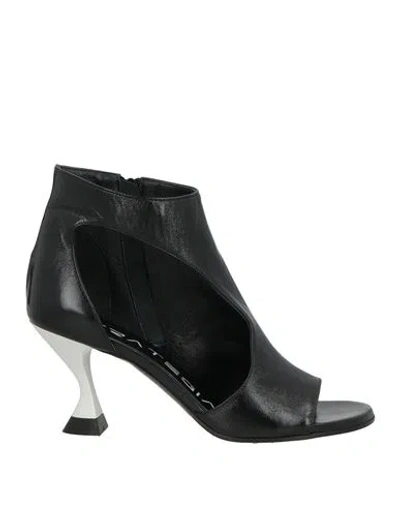 Strategia Woman Ankle Boots Black Size 7 Leather