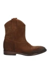 Strategia Woman Ankle Boots Brown Size 10 Leather