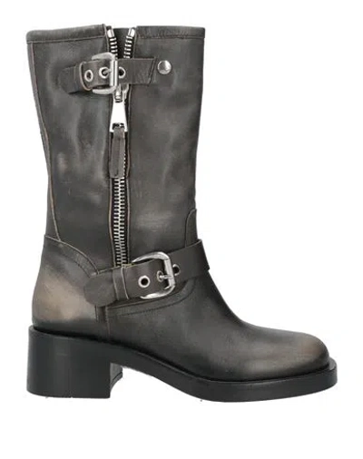 Strategia Woman Ankle Boots Lead Size 7 Leather